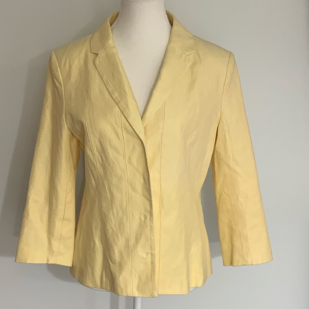 Peter Nygard Size M(?) Canary Yellow Women's Blazer